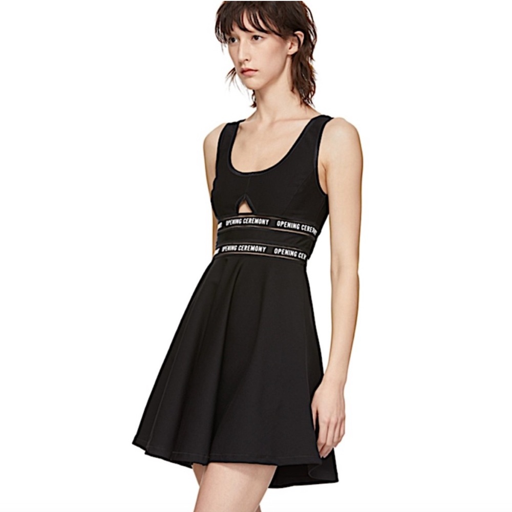 NWOT Opening Ceremony Black Torch Fit & Flare Dress